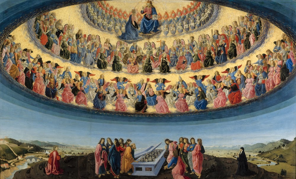 Assumption of the Virgin (Francesco Botticini, National Gallery, London)