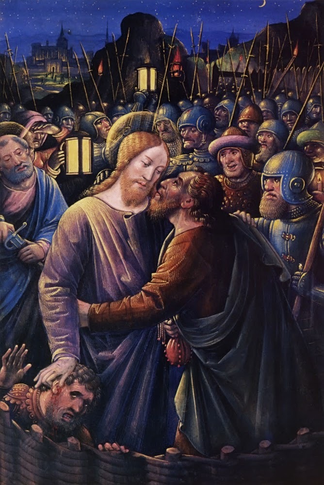 Betrayed with a kiss (Jean Bourdichon, 1500)