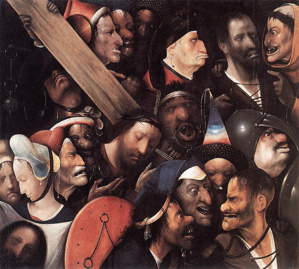 Christ Carrying the Cross (Hieronymus Bosch, 1490, Museum voor Schone Kunsten, Gent)