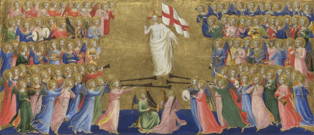 Christ Glorified in the Court of Heaven (Fiesole San Domenico Altarpiece) (Fra Angelico, 1423-1424, National Gallery, London)