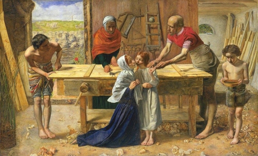 Christ in the House of His Parents ('The Carpenter's Shop') (John Everett Millais, 1849, Tate Britain)