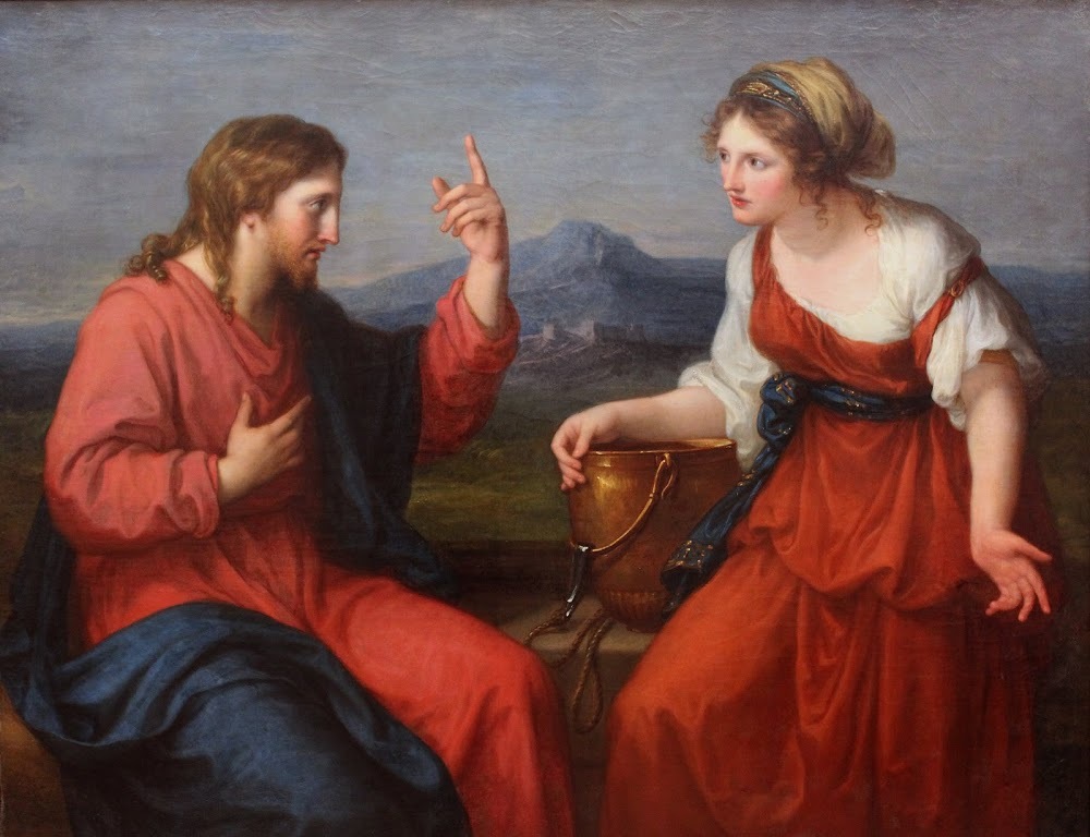 Christus und die Samariterin am Brunnen (Christ and the Samaritan woman at the well) (
Angelica Kauffman, 1796, Neue Pinakothek, Muenchen)