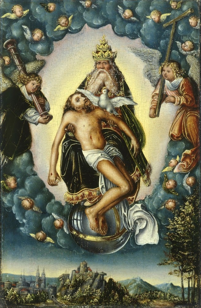Der Heilige Dreifaltigkeit (Lucas Cranach the Elder, c.1516 - 1518, The Paula Modersohn-Becker Museum, Bremen, Germany)