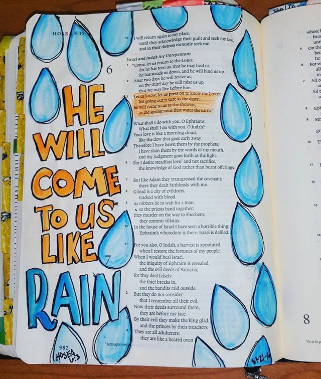 He will come to us like rain 