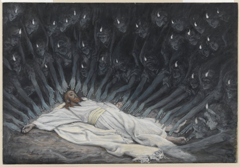 Jésus assisté par les anges (James Tissot, 1886, Brooklyn Museum)
