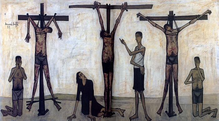 La Passion du Christ: Cruxifixion, 1951 (Bernard Buffet, 1951, Vatican Museum, © Bernard Buffet)