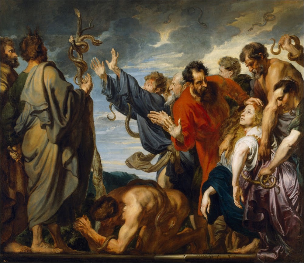 Moses and the Brazen Serpent (Anthony Van Dyck, 1620,  Museo del Prado, Madrid)