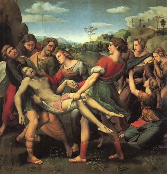 The Entombment (Raphael, 1507,  Galleria Borghese, Rome)