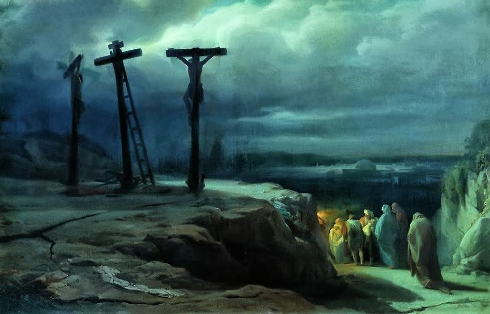 The night of Golgatha (
Vasily Petrovich Vereshchagin, 1869, 
Tretyakov Gallery, Moscow)