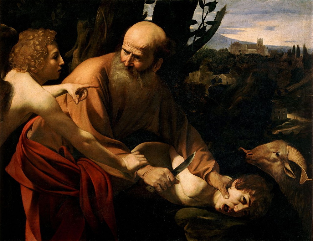 The Sacrifice of Isaac (Caravaggio, ca. 1603 ,  Galleria degli Uffizi, Florence)
