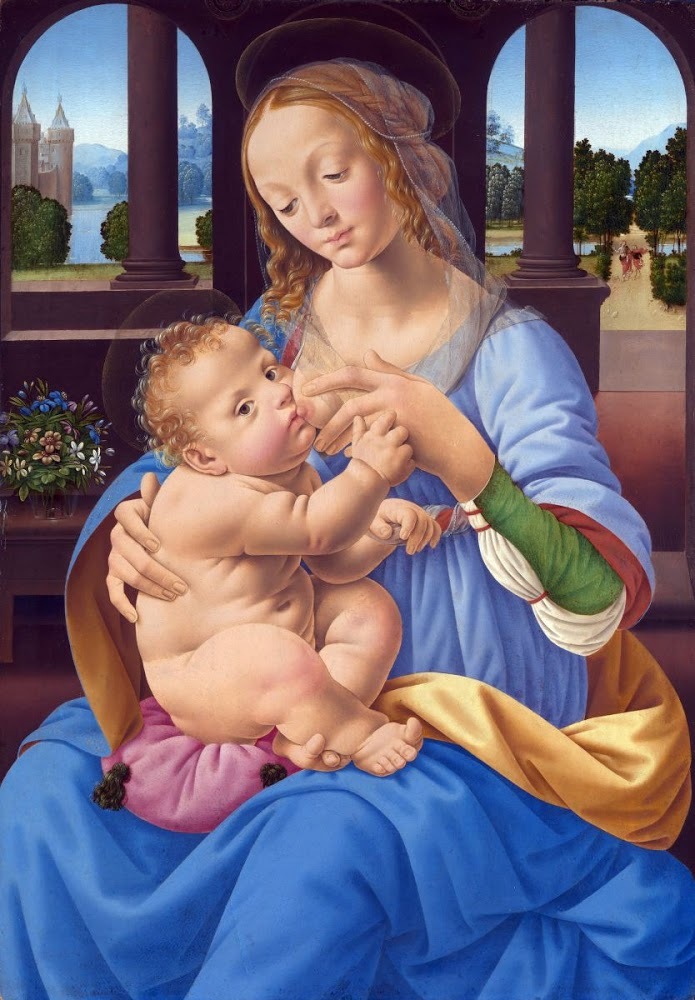 Virgin with the baby  (Lorenzo di Credi
)