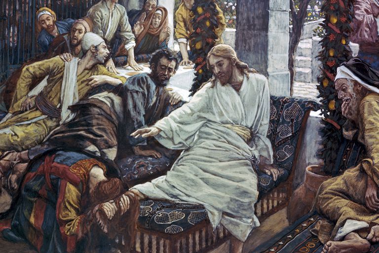 A Woman Anoints the Feet of Jesus (James Tissot)