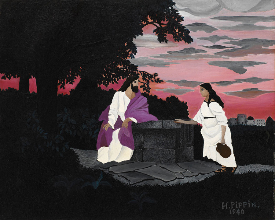 Christ and the Woman of Samaria (Horace Pippin, 1940)