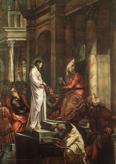 Christ before Pilate (Il Tintoretto, 1565-1567 ,  Scuola di San Rocco, Venice)