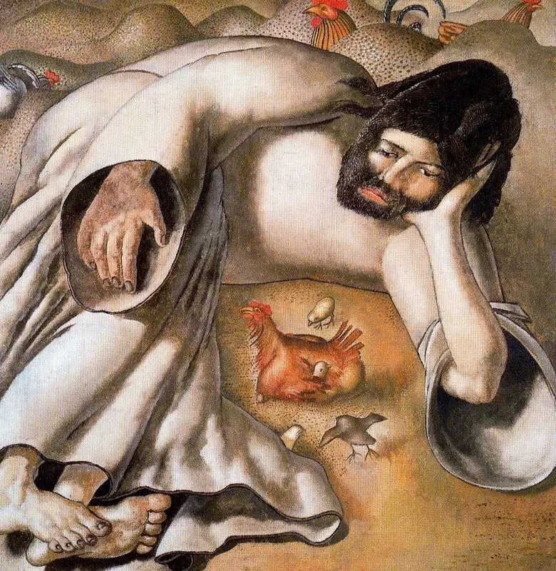 Christ in the Wilderness - The Hen (Stanley Spencer)