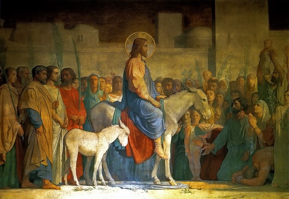 Christ's Entry into Jerusalem (Hippolyte Flandrin, 1842, Church of Saint-Germain-des-Prés, Paris)