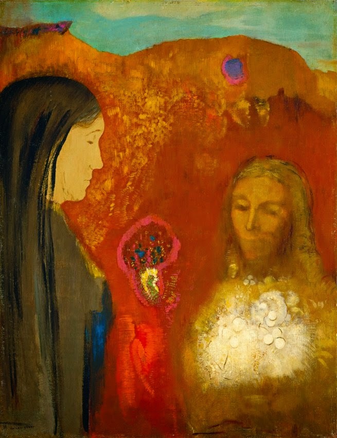 Cristo y la samaritana (Odilon Redon)