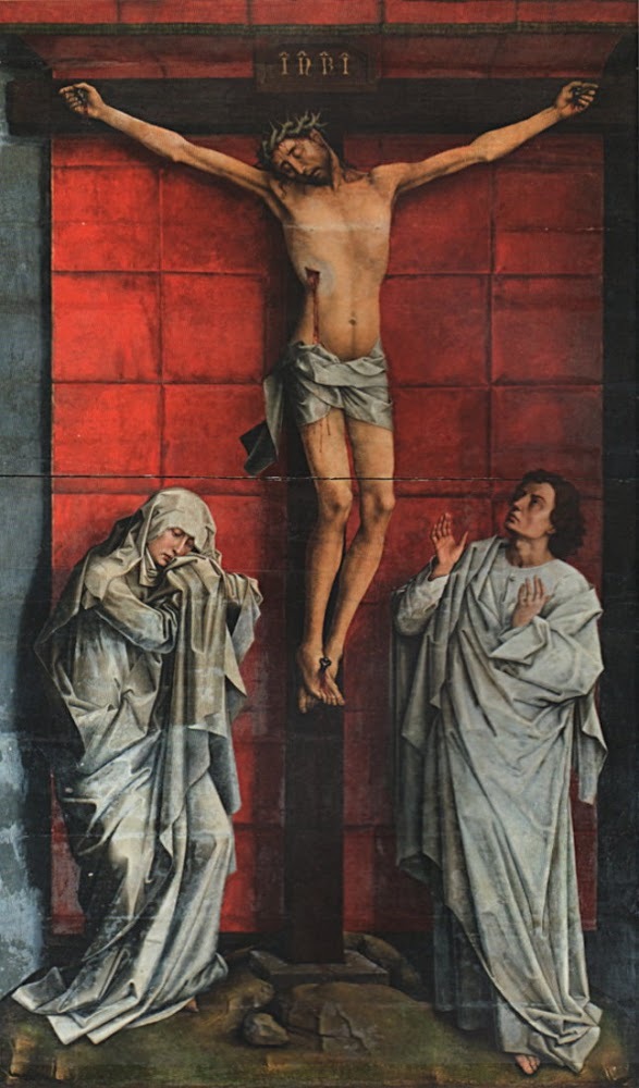 Crucifixion (Rogier van der Weyden, c. 1455 ,  Monastery of El Escorial, San Lorenzo de El Escorial)