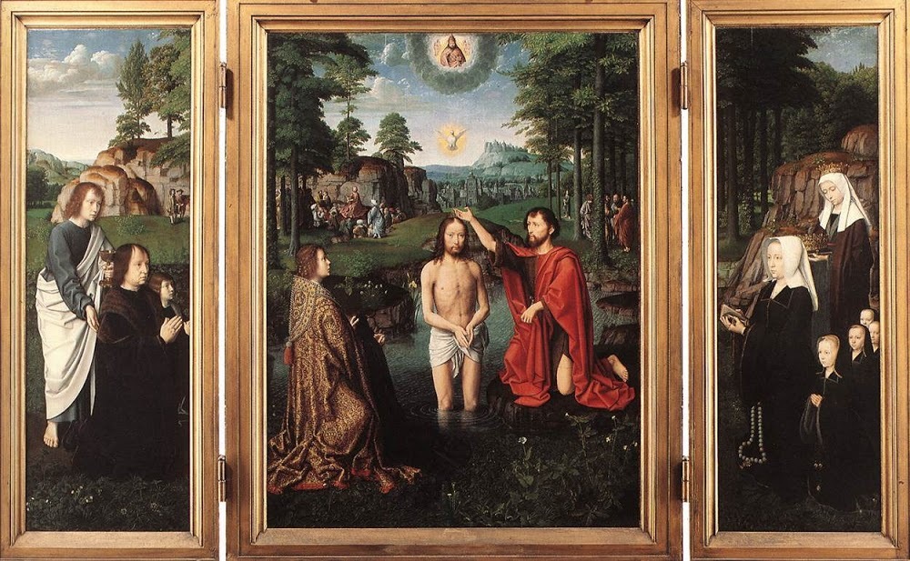 Doopsel van Christus (Gerard David, 1502 - 1508, Groeningemuseum Brugge)