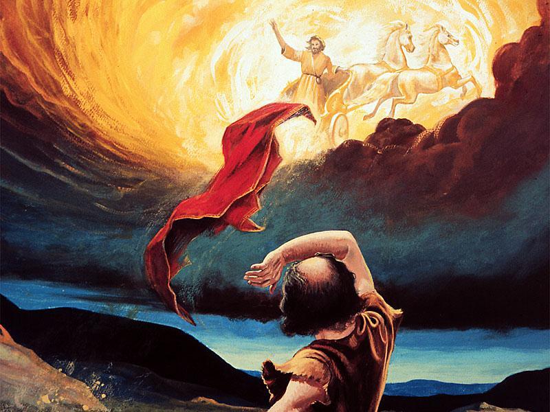 Elijah was taken up into heaven in a chariot of fire and horses of fire 