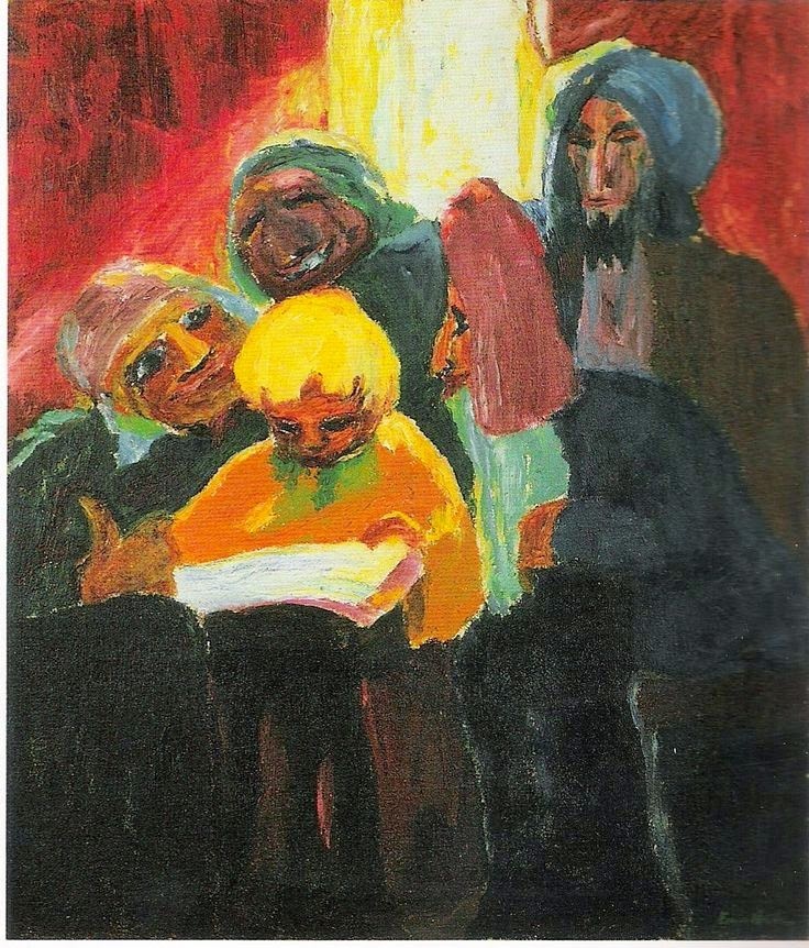 Jesús ante los doctores (Emil Nolde)