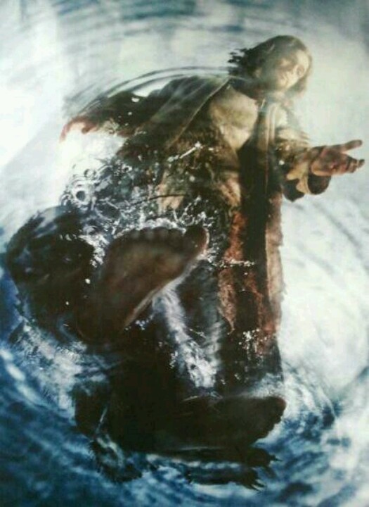 Jesus walks on the water 