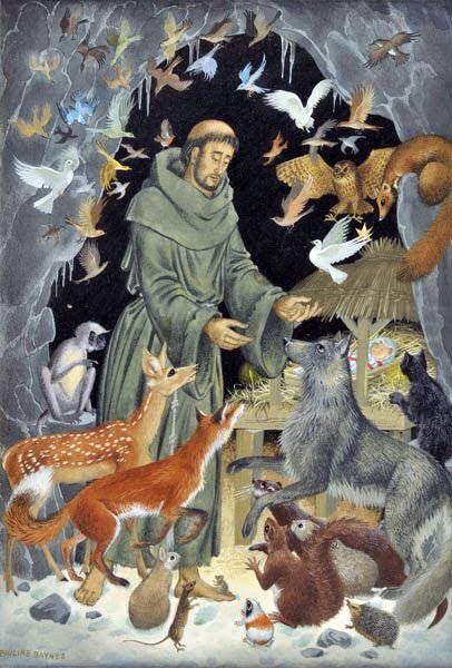 Saint Francis of Assisi (Pauline Baynes, © Pauline Baynes)