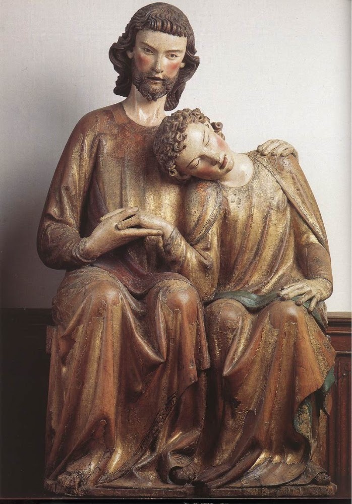 St John Resting on Jesus' Chest (Master Heinrich of Konstanz, c. 1320, Museum Mayer van den Bergh, Antwerp)
