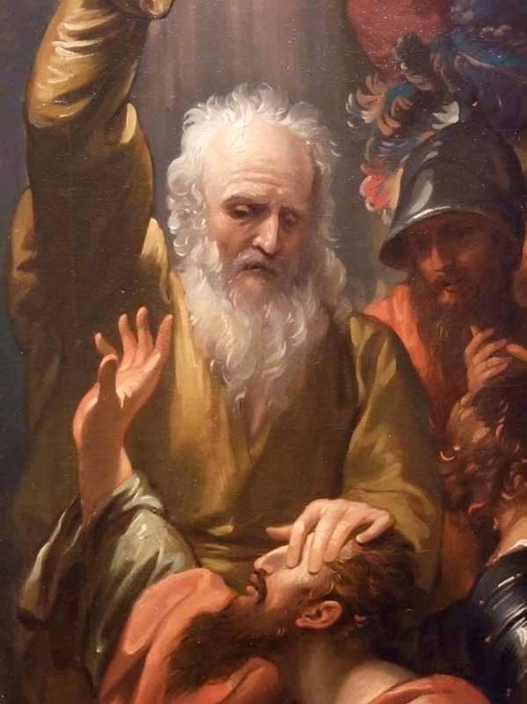 The Conversion of St Paul, Ananias Restoring Sight (Benjamin West)