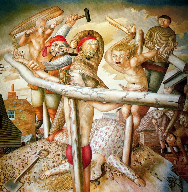The crucifixion (Stanley Spencer, 1958)