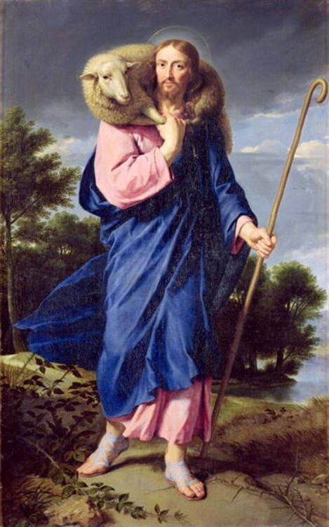 The Good Shepherd (Philippe de Champaigne, 17th c.)