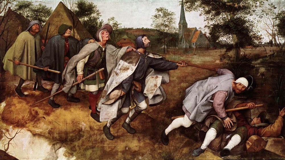The Parable of the Blind Leading the Blind (Pieter Bruegel the elder, 1568, Museo Nazionale di Capodimonte, Naples)