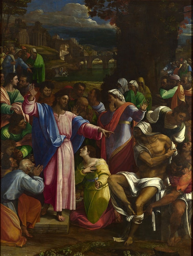 The Raising of Lazarus (Sebastiano del Piombo, c. 1517–19, National Gallery, London)