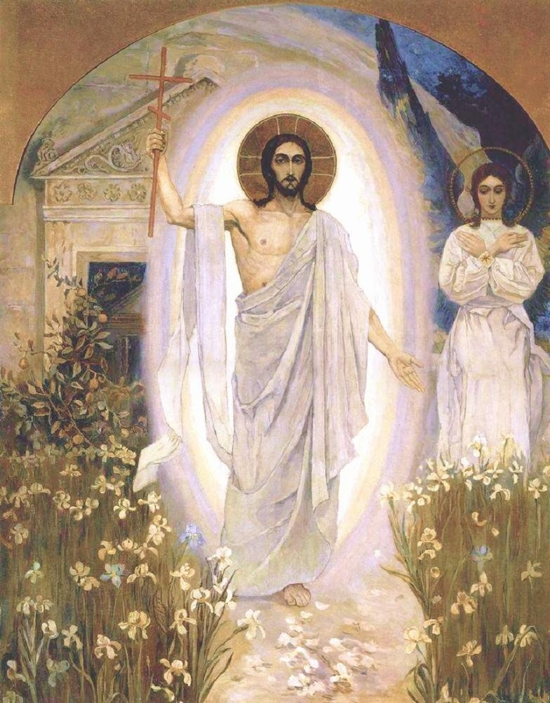 The Resurrection of Chirst (Mikhail Vasilyevich Nesterov, ca. 1890-1900)